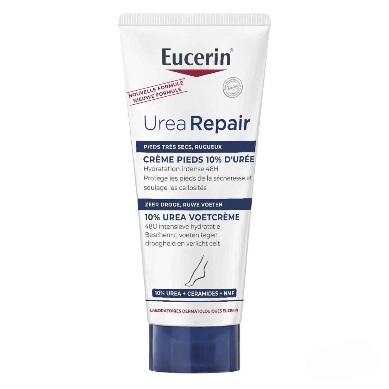 Eucerin UreaRepair Plus 10% Ureia creme de pés 100ml para pés secos e calosidades