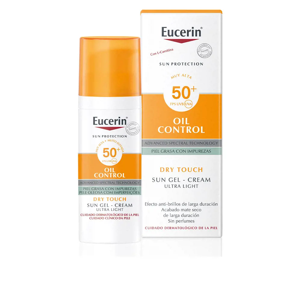Eucerin Sun Face Oil Control FPS 50+ protetor solar facial para pele oleosa 50ml