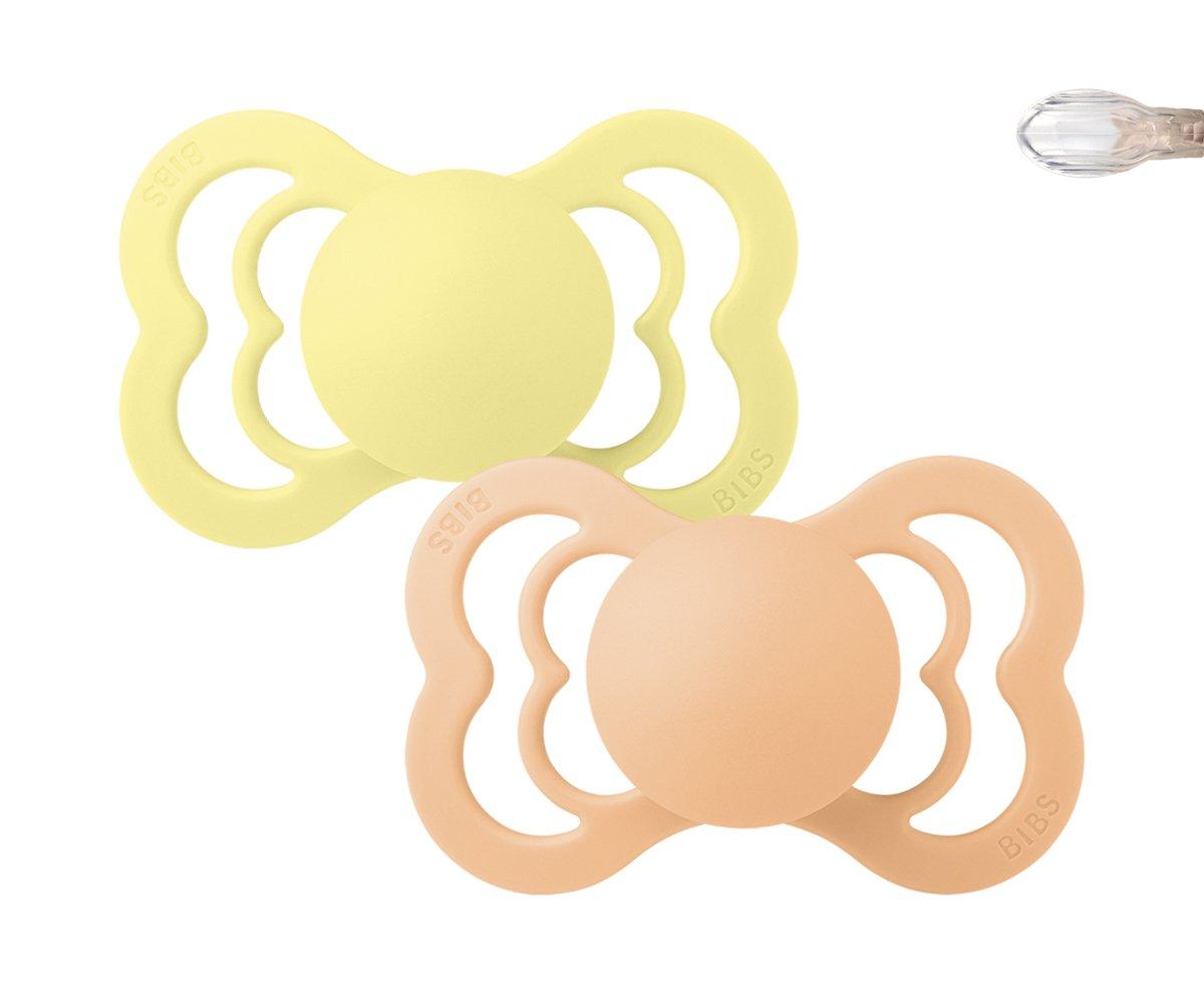 Chupetas BIBS Supreme Sunset/Sunshine Silicone 0-6m x 2 uni
