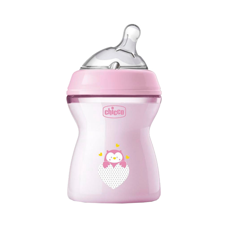 Chicco Biberão Natural Feeling +2m 250 mL Rosa