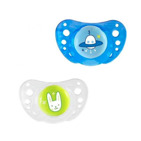 Chupeta Chicco Physio Air Azul Sil 12m