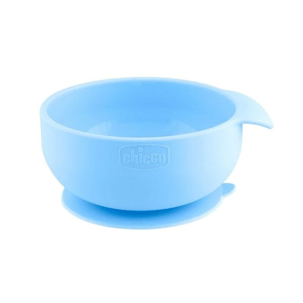 Tigela azul Chicco Easy para alimentação de bebês e crianças pequenas