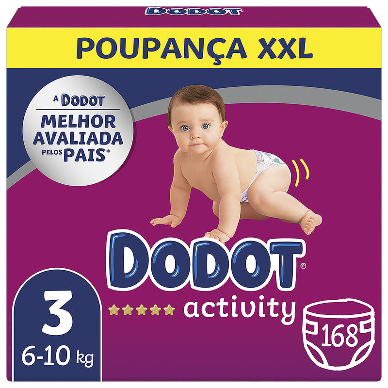 Dodot Fraldas Activity Tamanho 3 x 168 uni | My Pharma Spot