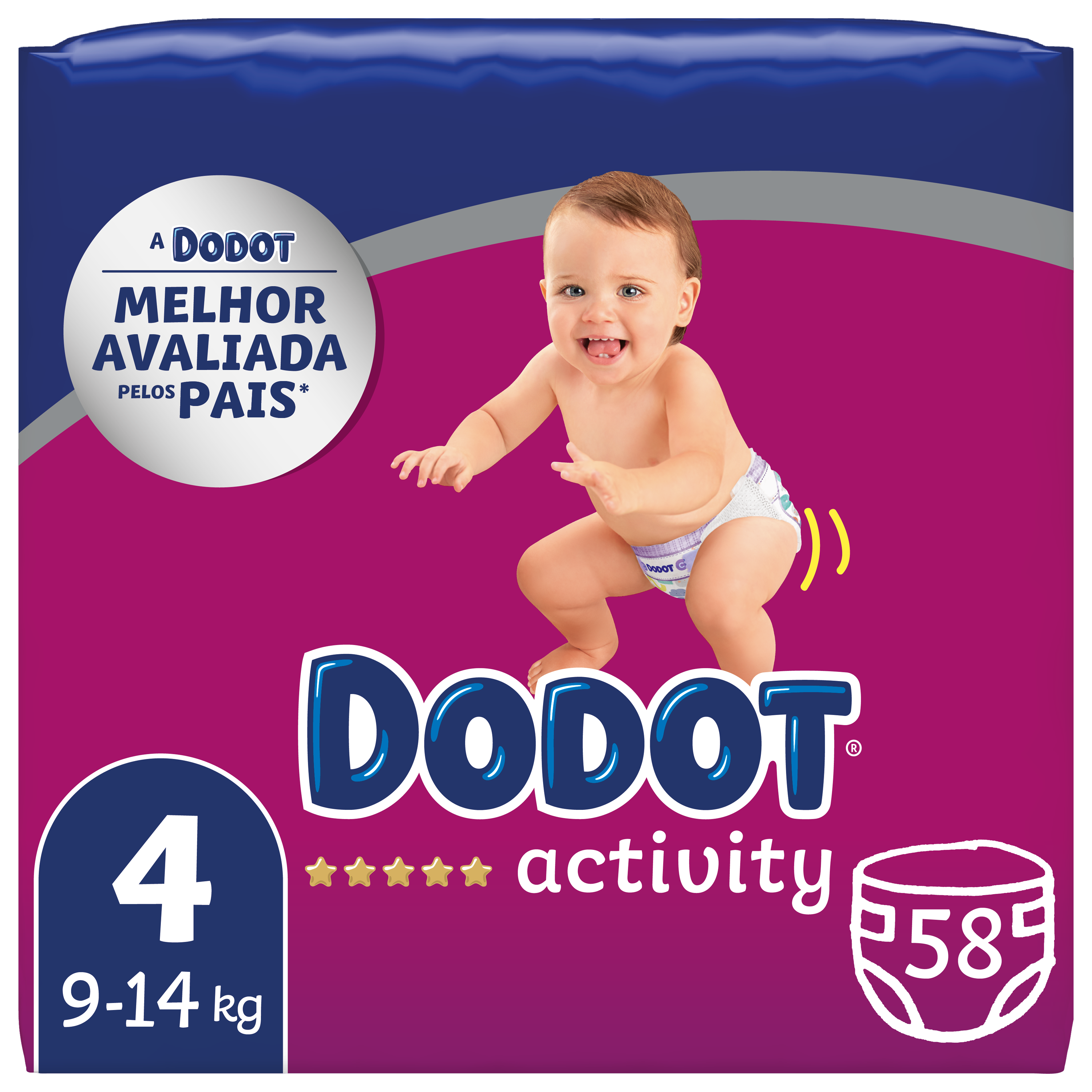 Dodot Diapers Activity Size 4 x 58 uni