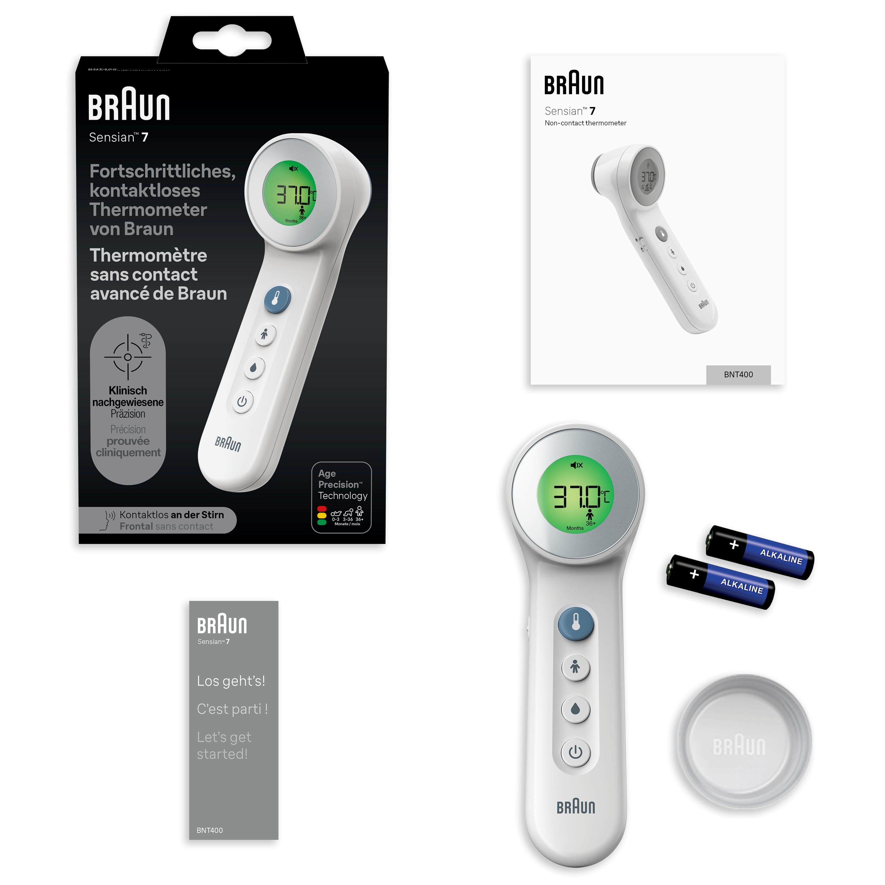 Termómetro de Testa Braun BNT400 - Dupla Tecnologia (Com e Sem Contacto) com Age Precision®