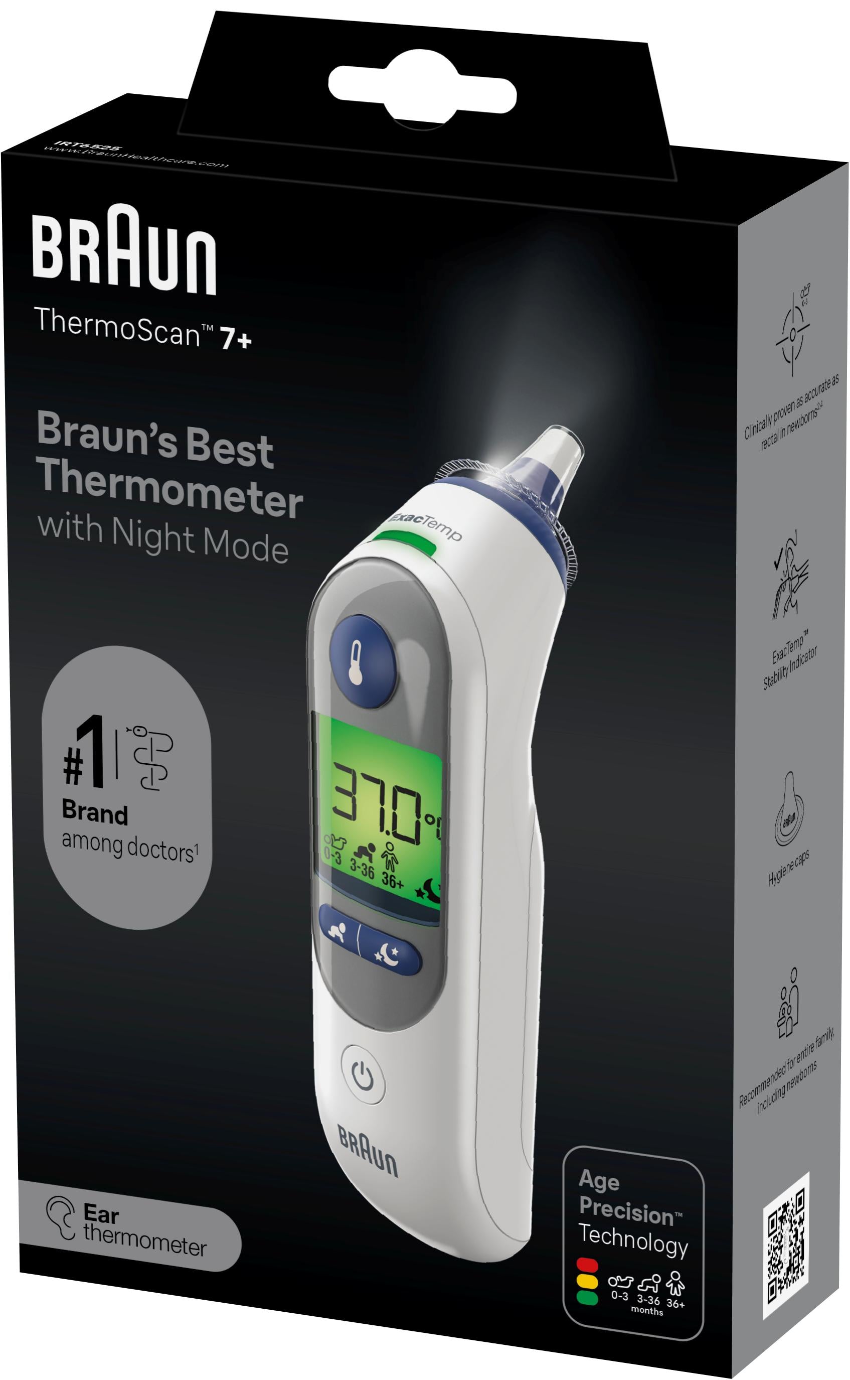 Termómetro Auricular Braun ThermoScan 7+ IRT6525 com Tecnologia AgeSmart™