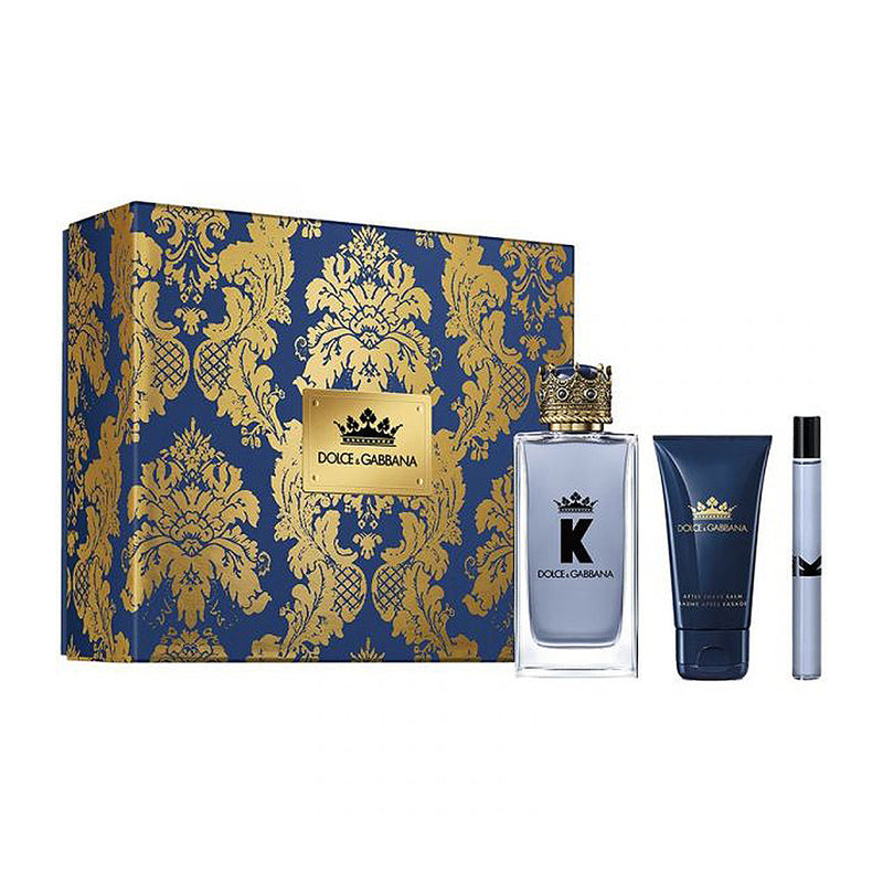 Dolce & Gabbana K Eau de Toilette spray 100 ml + bálsamo pós-barba 50 ml +EDT 10 ml Dolce & Gabbana K