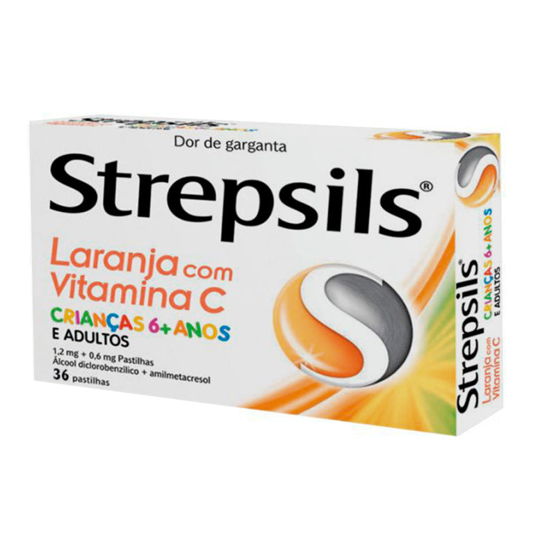 Strepsils Laranja com Vitamina C x 36 uni