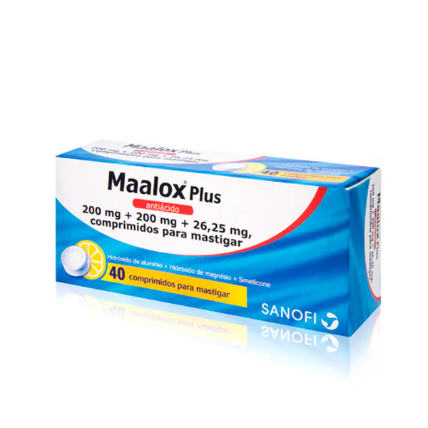 Maalox Plus 200 mg - 40 comprimidos para mastigar