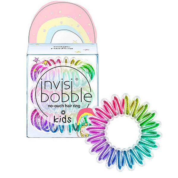 Invisibobble kids elástico para o cabelo - cor magic rainbow - 3 unidades