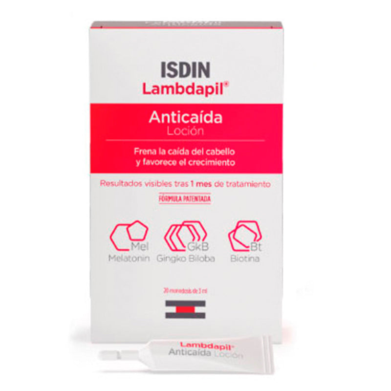 Isdin Lambdapil Antiqueda Loção 3 ml - 20 monodoses