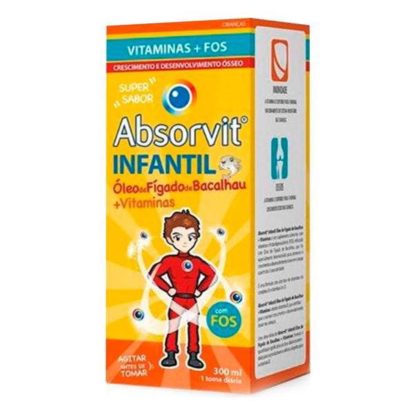 Absorvit Infantil Óleo Fígado de Bacalhau + Vitaminas 300 ml
