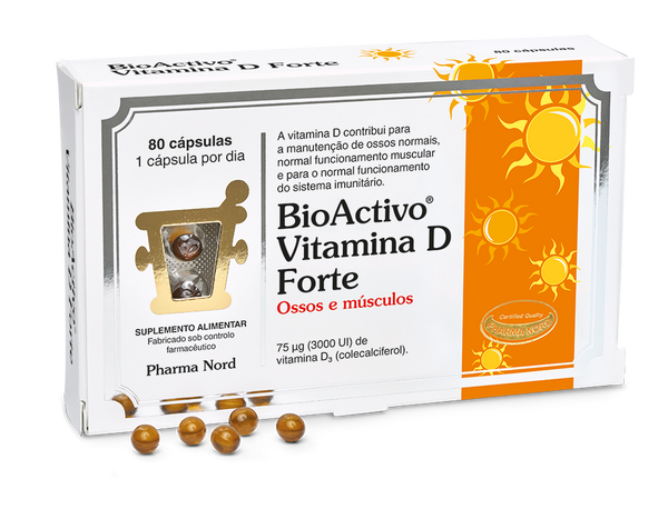 Bioactivo Vitamina D Forte 80 Cápsulas