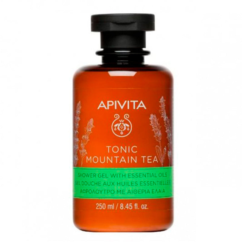 Gel de banho Tonic Mountain Tea com óleos essenciais Apivita