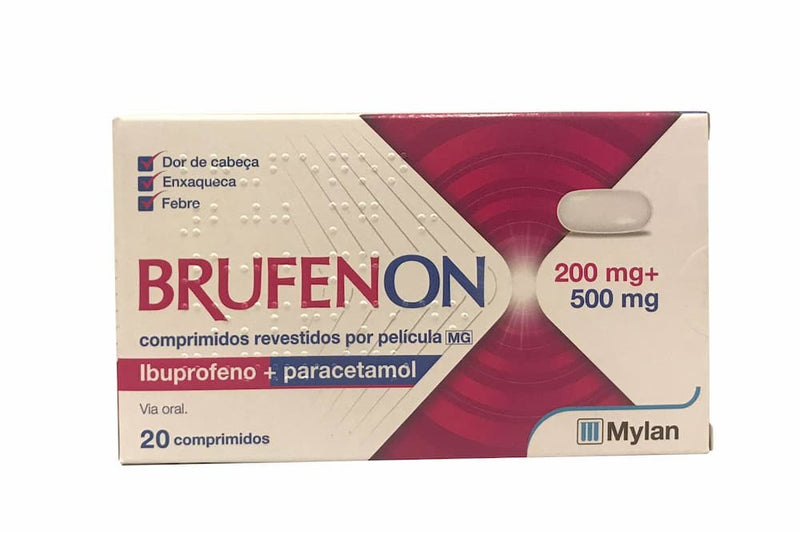 Brufenon 200mg + 500mg x 20 comprimidos