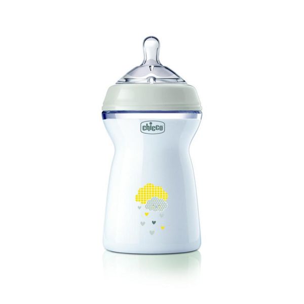 Biberon Chicco Natural Feeling +6m 330 mL Blanc
