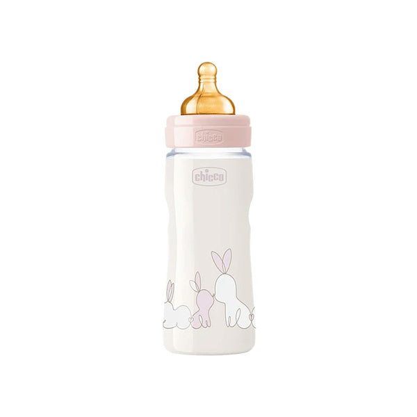 Chicco Original Touch Latex Pink Bottle +4m 330mL