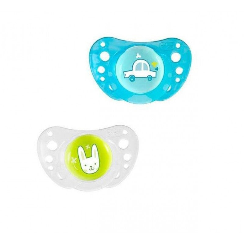 Chupeta Physio Air Silicone Azul 12m+ x2 da Chicco