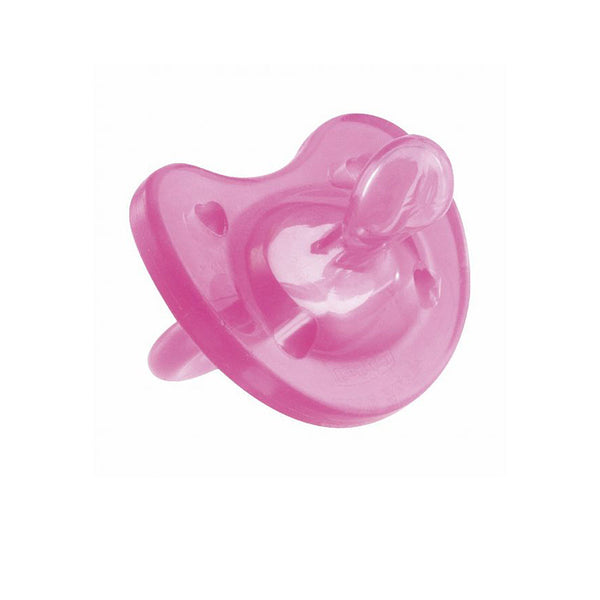 Chupeta Physio Soft Silicone Chicco - rosa - 0 a 6 meses