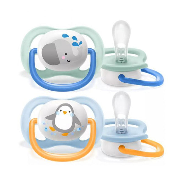 Chupeta Philips Avent Ultra Air Animals Elefante/Pinguim 0-6 meses