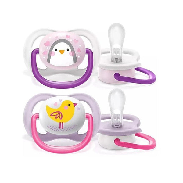 Chupeta Ultra Air Animals 0-6 meses Pinguim & Passaro (2 unidades) Philips Avent