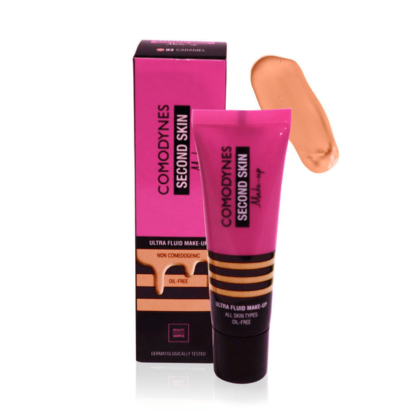 Comodynes Second Skin base fluida - Cor Caramel 30 ml | My Pharma Spot