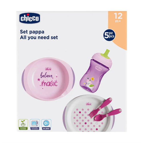 Conjunto papa Chicco Menina 12m