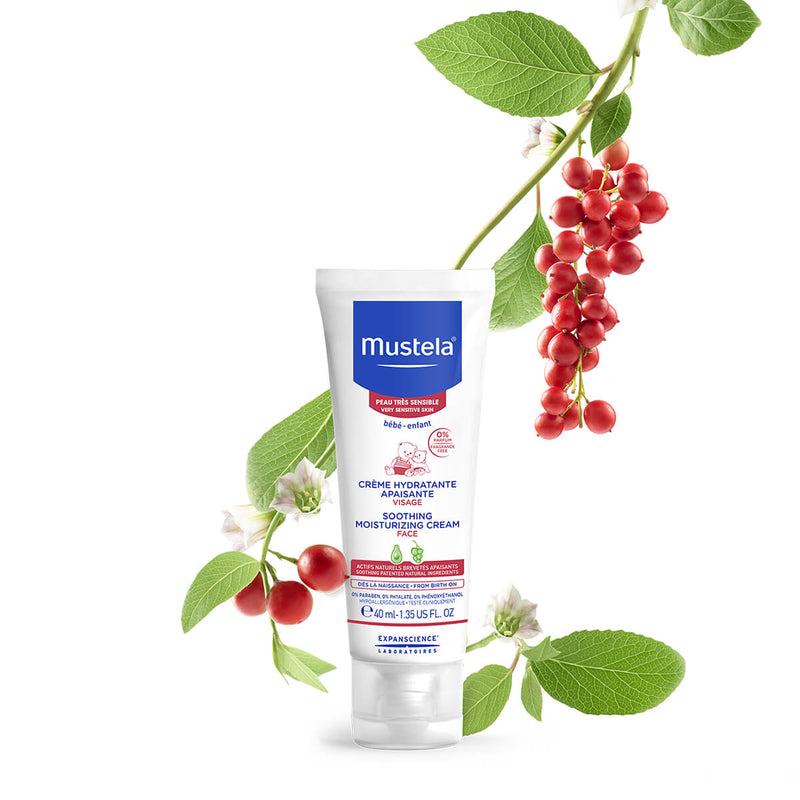 Mustela Bébé Crème Visage Hydratante Apaisante 40 mL l My Pharma Spot