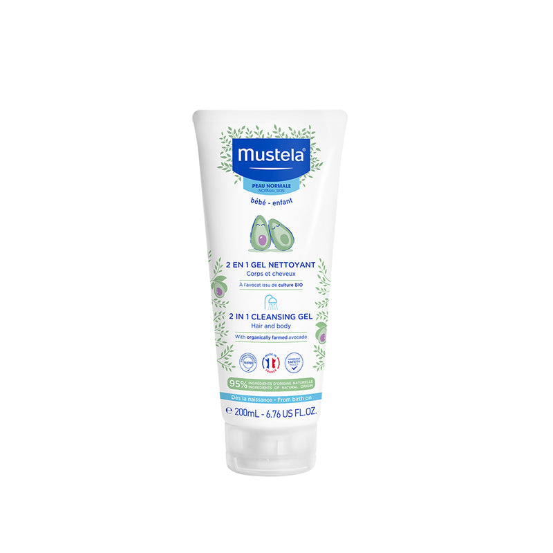 Mustela Bebé Pele Normal 2 em 1 Gel Lavante 200 mL