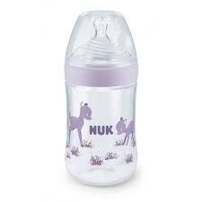 Nuk Biberão Nature Sense Silicone Roxo 260 mL | My Pharma Spot