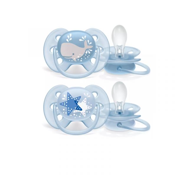 Chupeta Philips Avent Ultra Soft 6-18 meses (2 unidades)