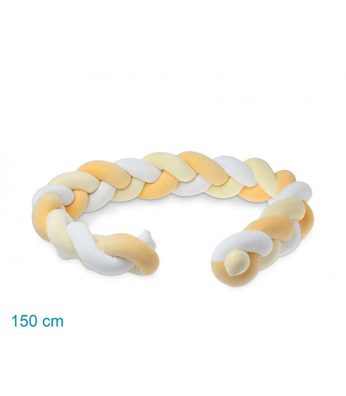 KioKids Trança Protetora para Cama Laranja (150 x 14 x 10 cm)